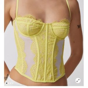 Urban Outfitters: Out from Under lemon modern love corset